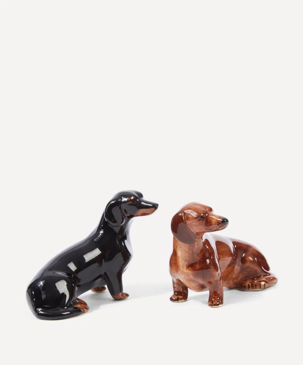 Quail Tableware^Dachshund Salt and Pepper Shakers