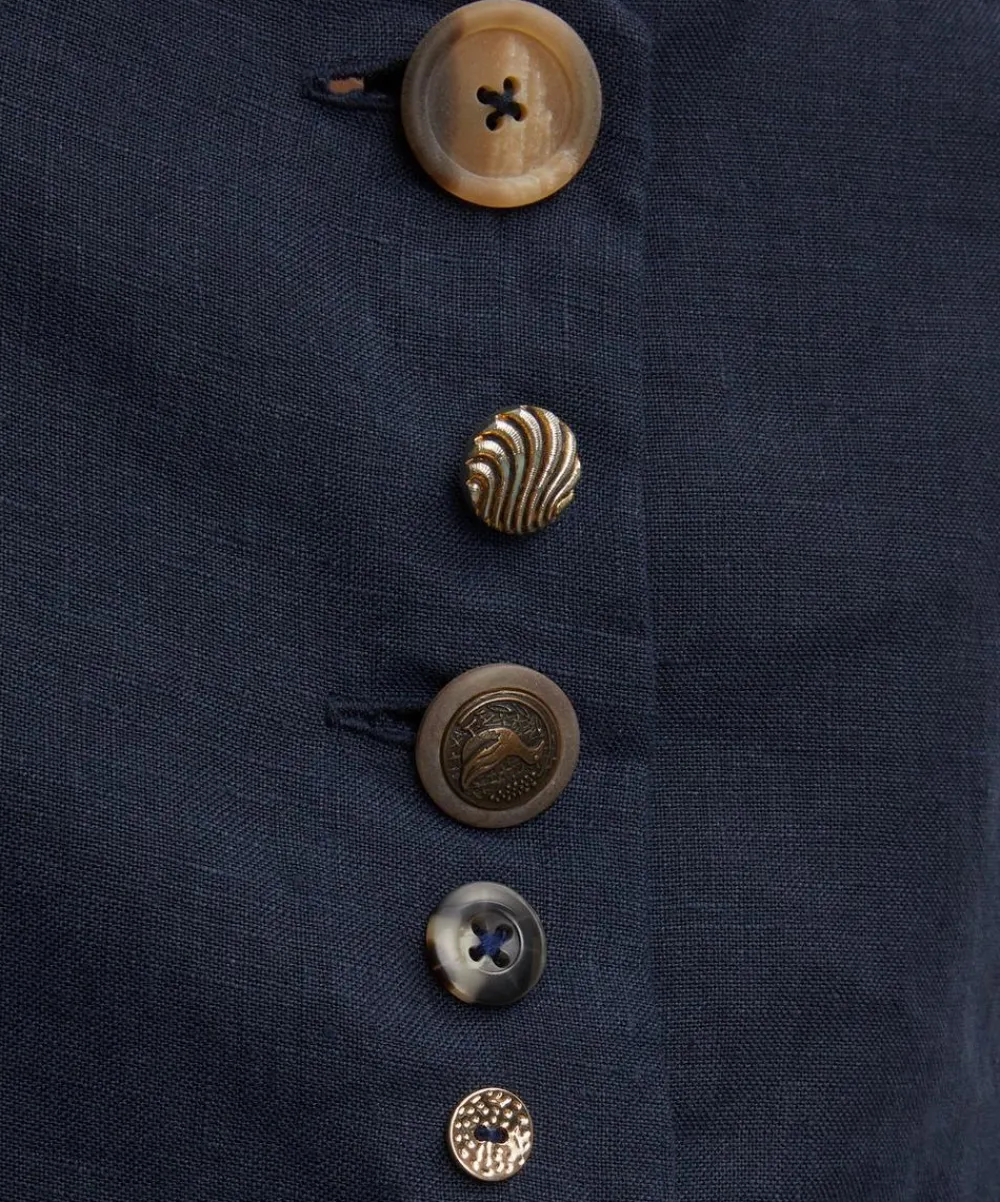 FANFARE Coats & Jackets^Daphne Linen Waistcoat