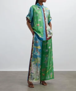 ALÉMAIS Tops^Daria Silk-Twill Shirt