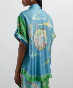 ALÉMAIS Tops^Daria Silk-Twill Shirt
