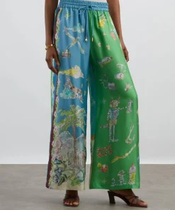 ALÉMAIS Trousers & Shorts^Daria Silk-Twill Trousers