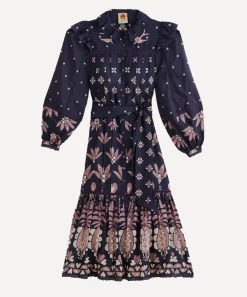 FARM Rio Dresses^Dark Blue Ainika Martina Midi-Dress