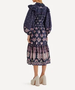 FARM Rio Dresses^Dark Blue Ainika Martina Midi-Dress