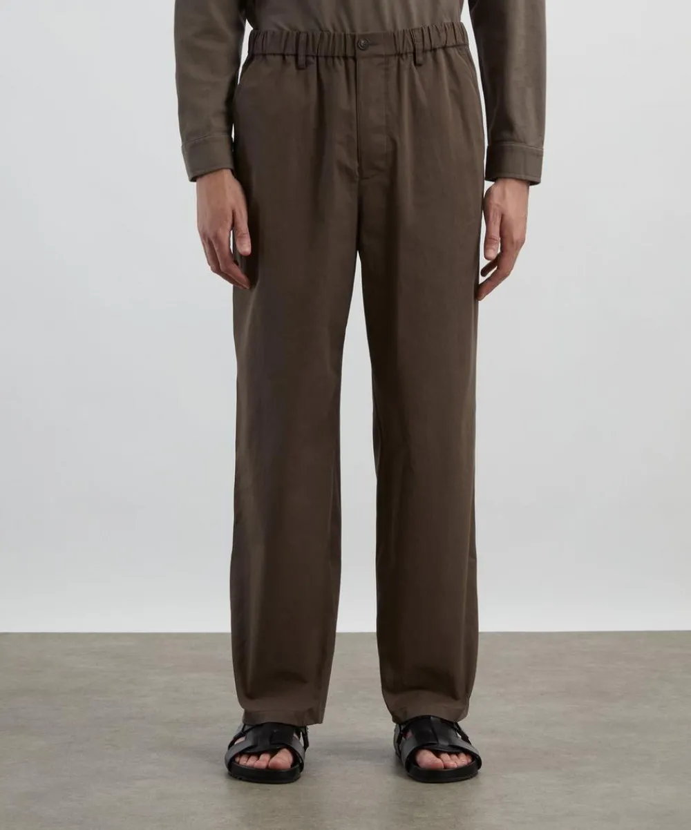 Frame Trousers^Dark Brown Easy Trousers