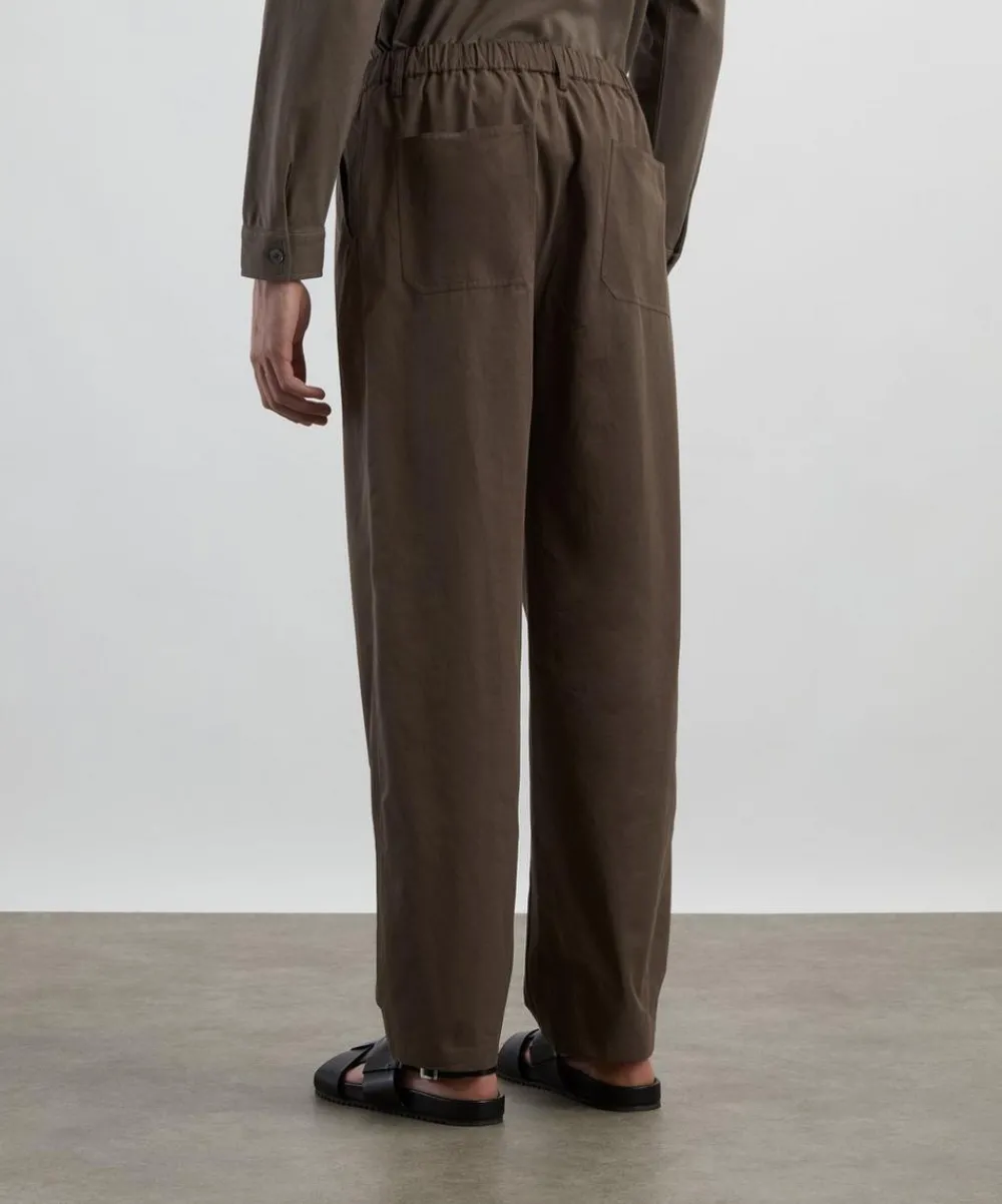 Frame Trousers^Dark Brown Easy Trousers