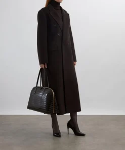 Victoria Beckham Coats & Jackets^Dark Chocolate Double-Faced Overcoat