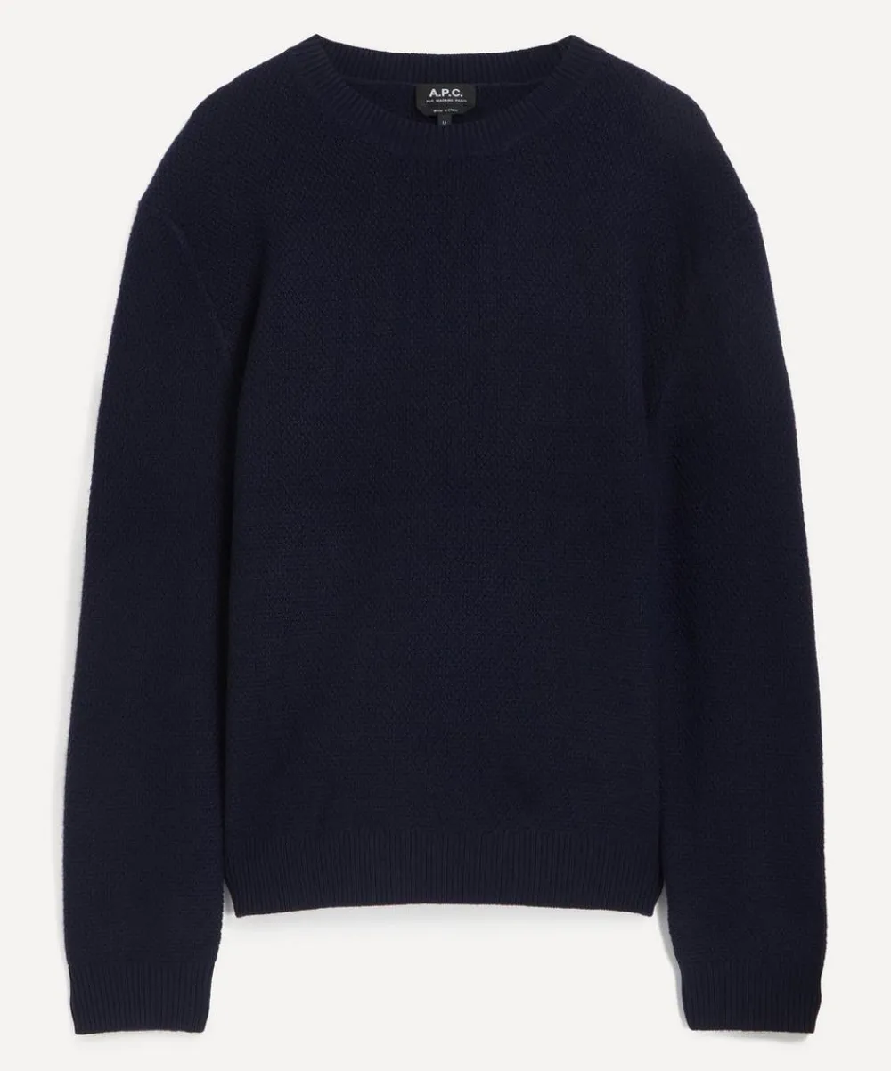 A.P.C. Knitwear & Sweats^Dark Navy Thomas Wool Jumper