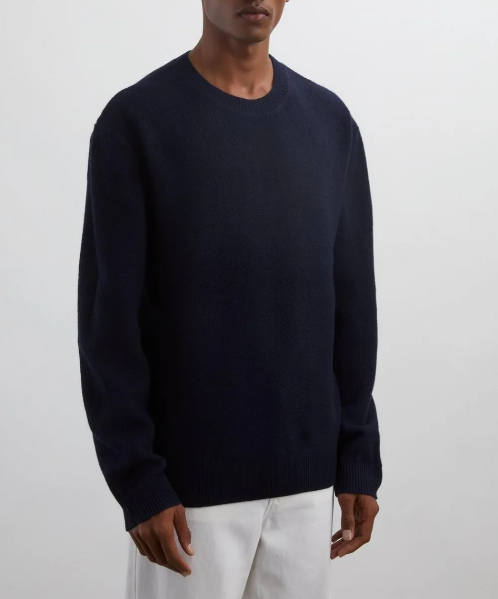 A.P.C. Knitwear & Sweats^Dark Navy Thomas Wool Jumper