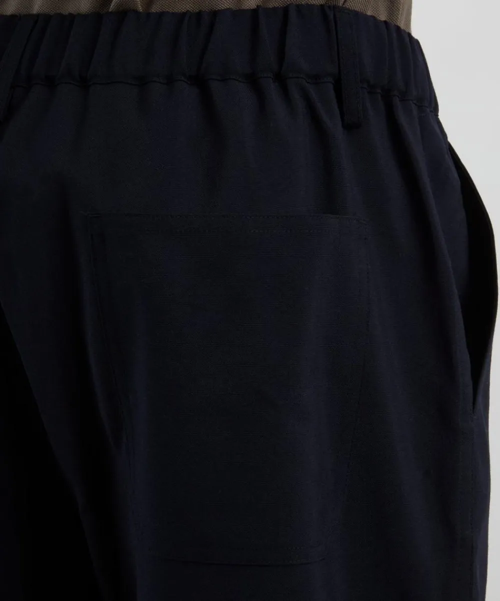 Frame Trousers^Dark Navy Wool Easy Trousers