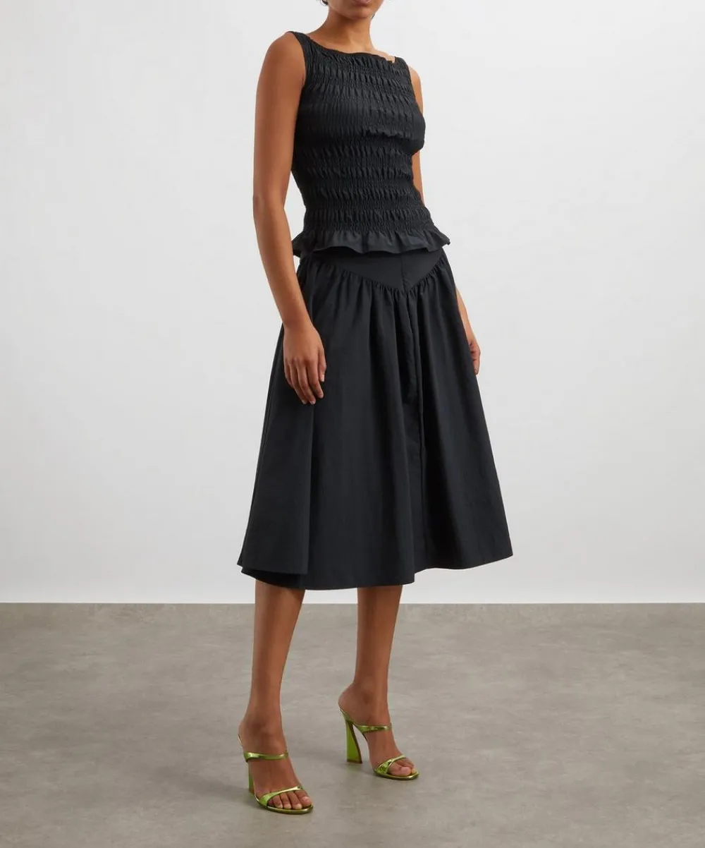 Peachy Den Skirts^Deba Onyx Midi Skirt