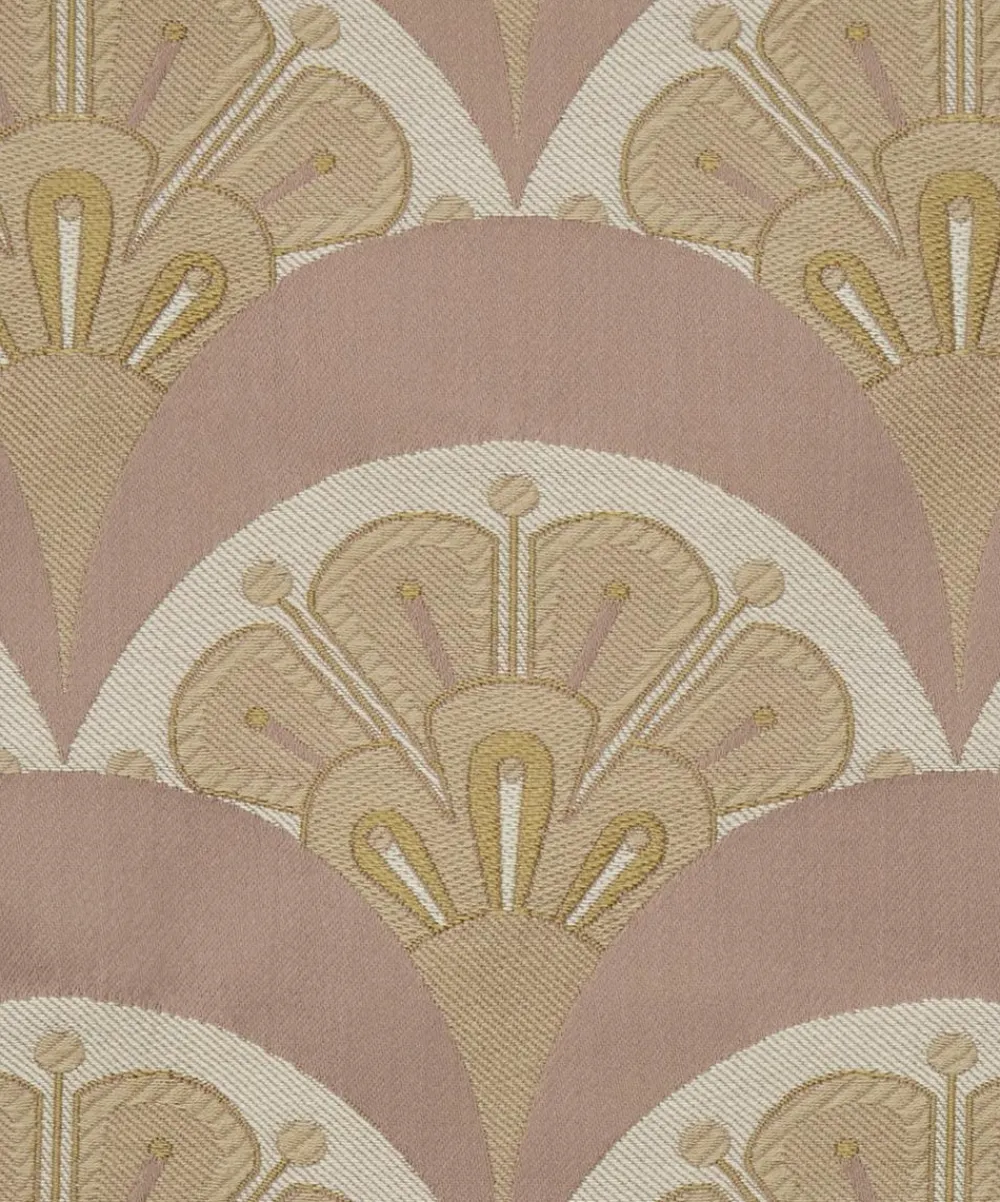 Liberty Interiors Furnishing Fabrics^Deco Scallop Multi Jacquard in Lacquer