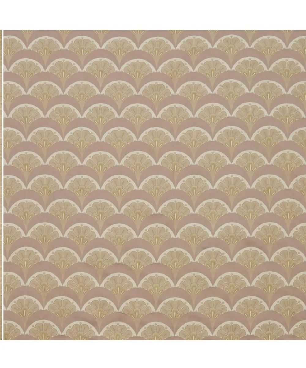 Liberty Interiors Furnishing Fabrics^Deco Scallop Multi Jacquard in Lacquer