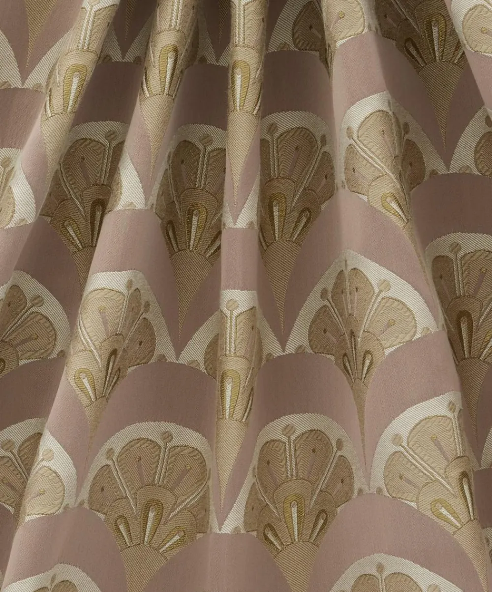 Liberty Interiors Furnishing Fabrics^Deco Scallop Multi Jacquard in Lacquer