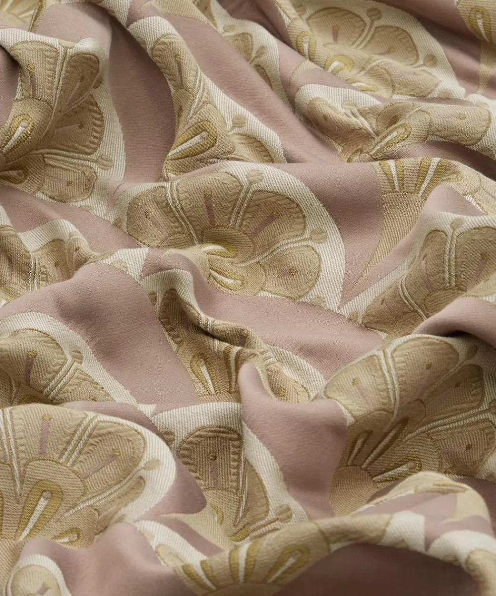 Liberty Interiors Furnishing Fabrics^Deco Scallop Multi Jacquard in Lacquer