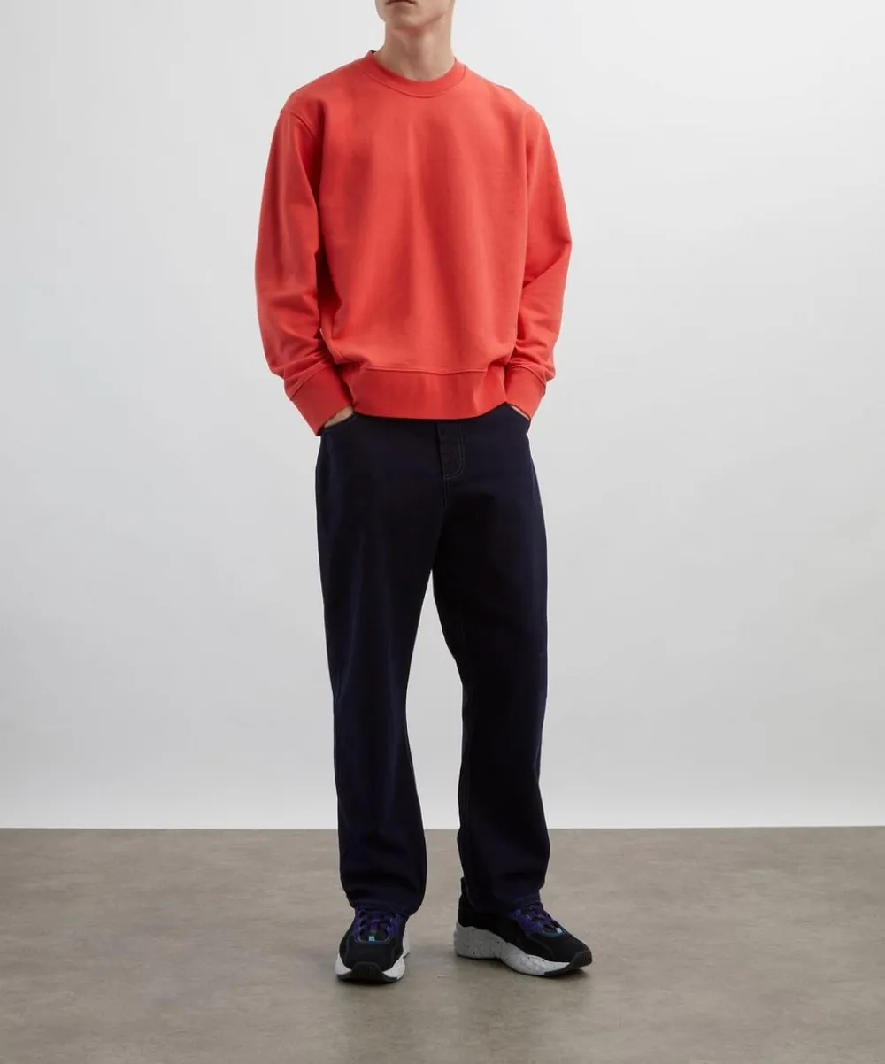Folk Jeans^Deep Indigo Slub Barrel Leg Jeans