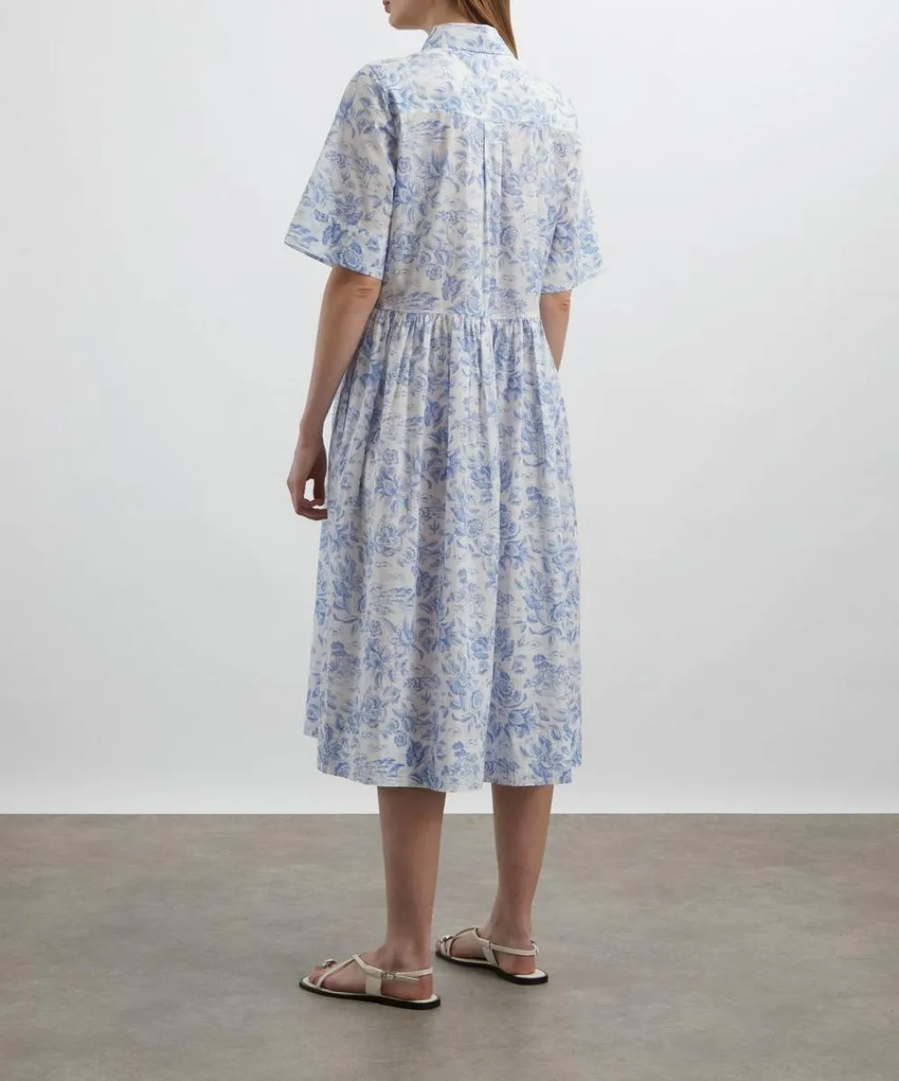 Liberty Dresses^Delft Lagoon Gallery Shirt Dress