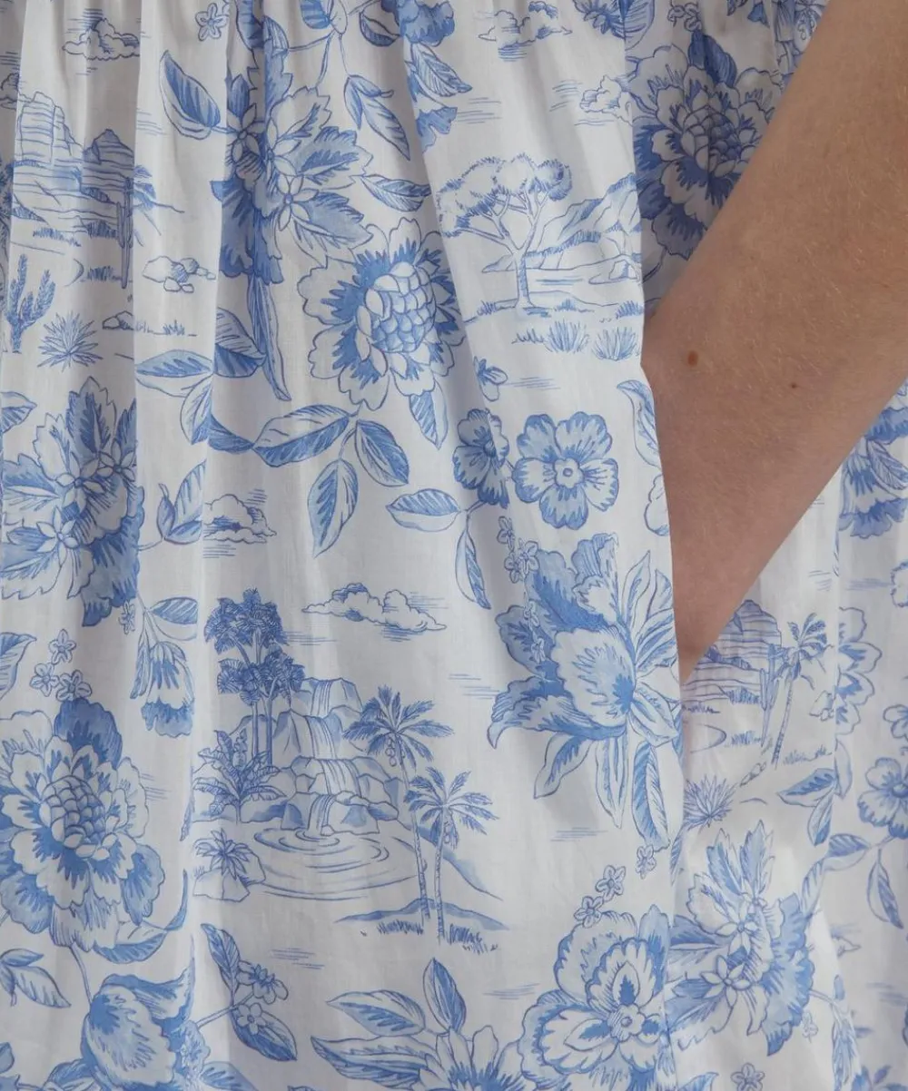 Liberty Dresses^Delft Lagoon Gallery Shirt Dress