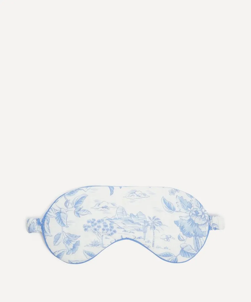 Liberty Sleepwear^Delft Lagoon Tana Lawn™ Cotton Eye Mask