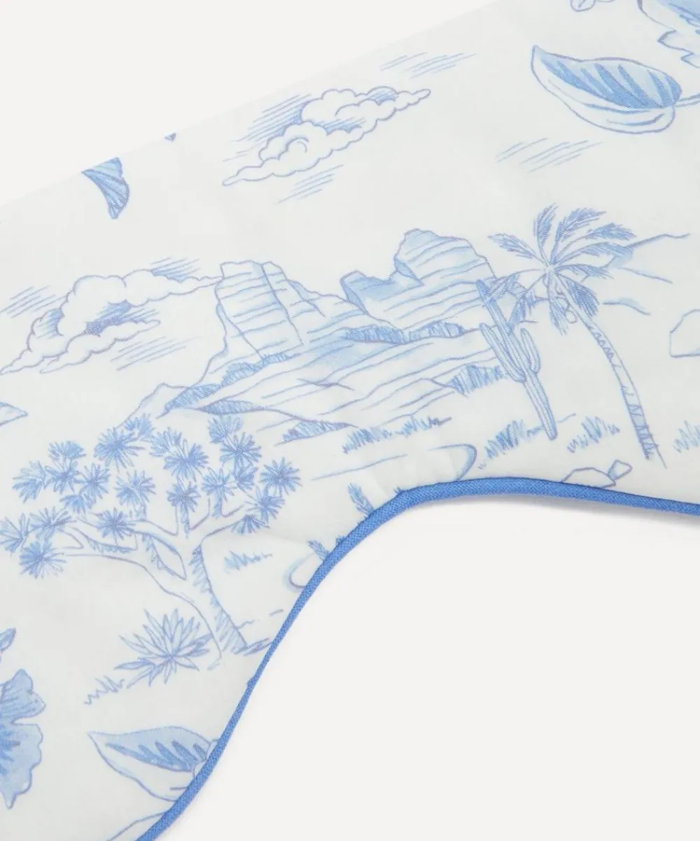 Liberty Sleepwear^Delft Lagoon Tana Lawn™ Cotton Eye Mask