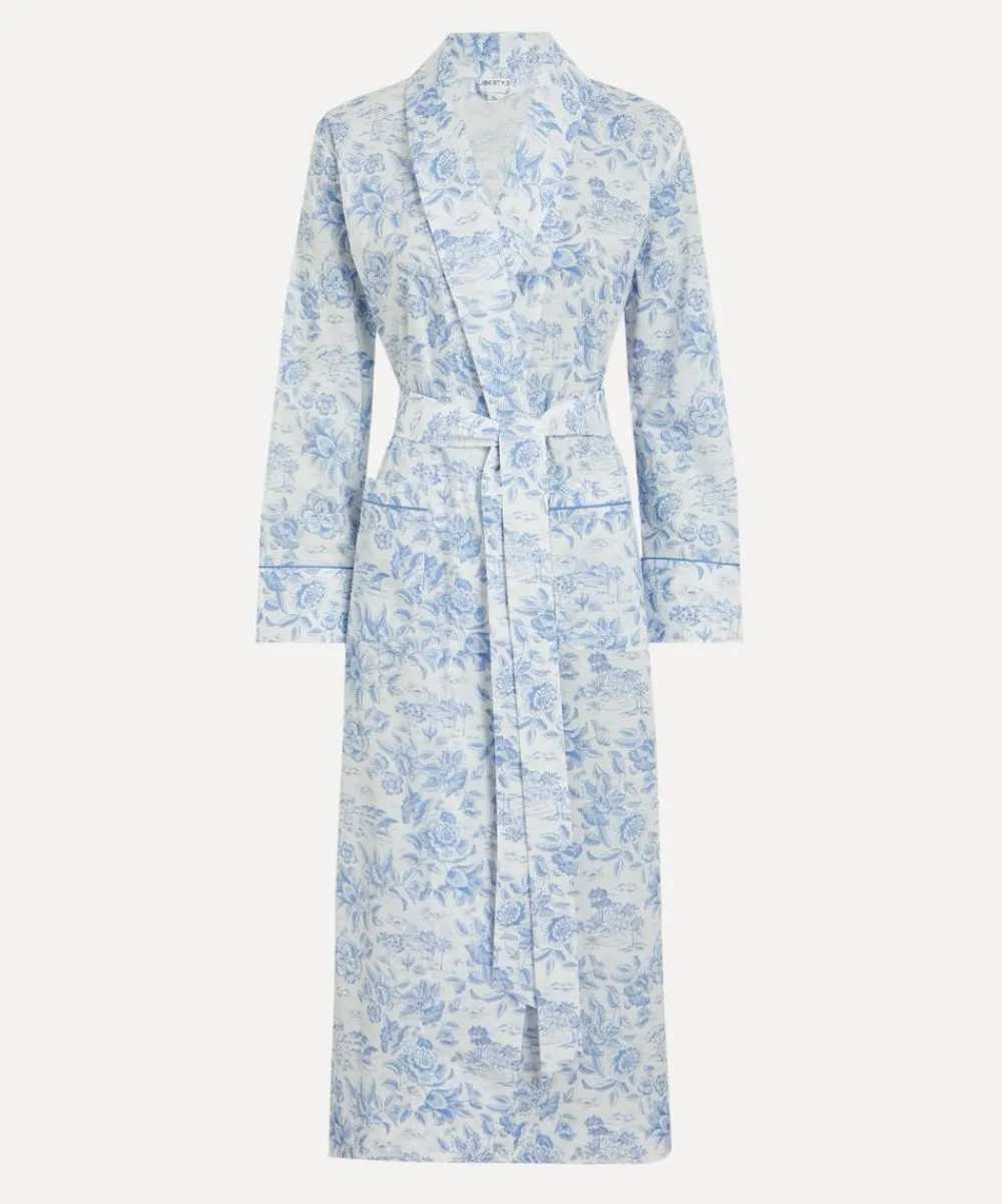 Liberty Sleepwear^Delft Lagoon Tana Lawn™ Cotton Robe