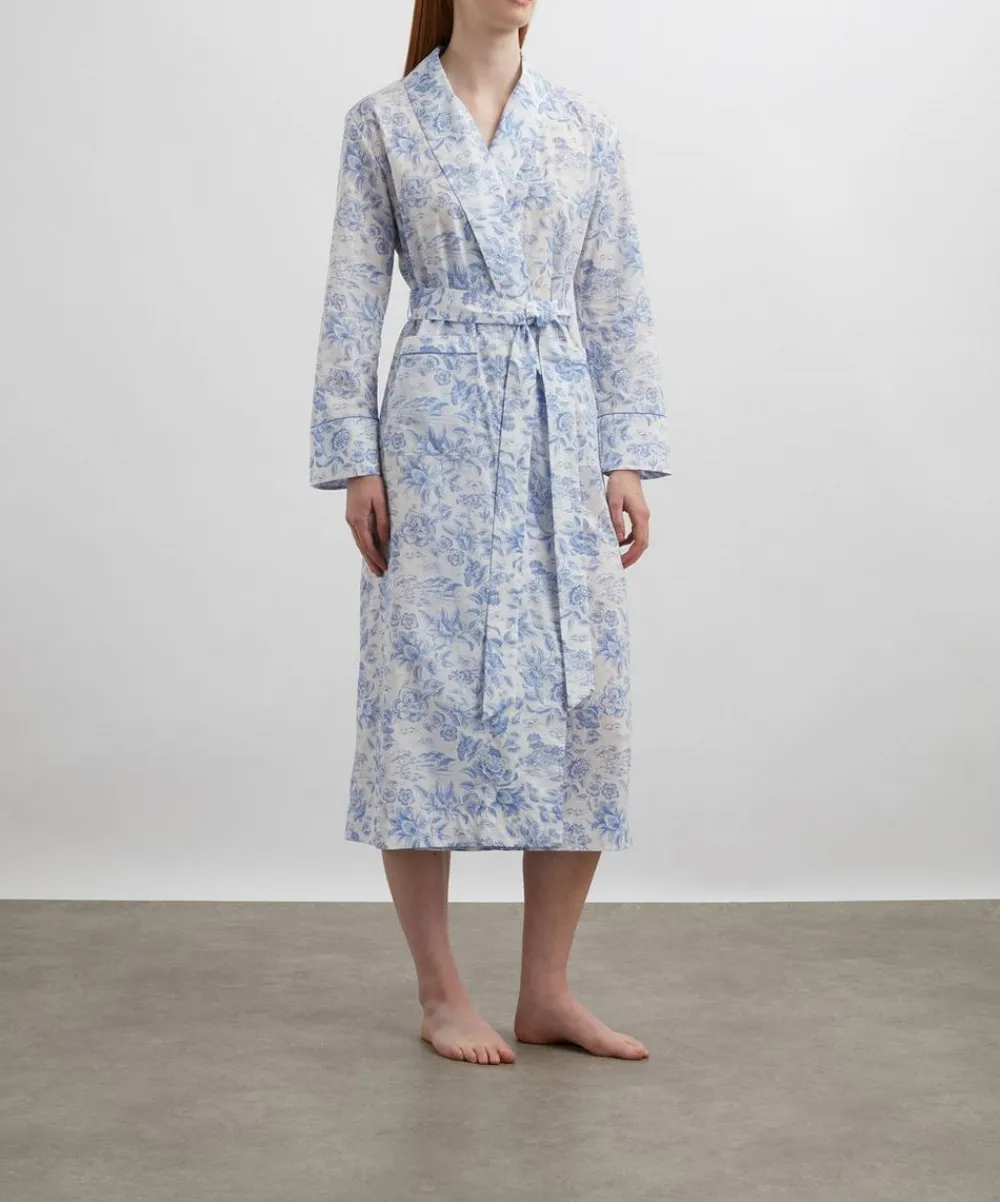 Liberty Sleepwear^Delft Lagoon Tana Lawn™ Cotton Robe