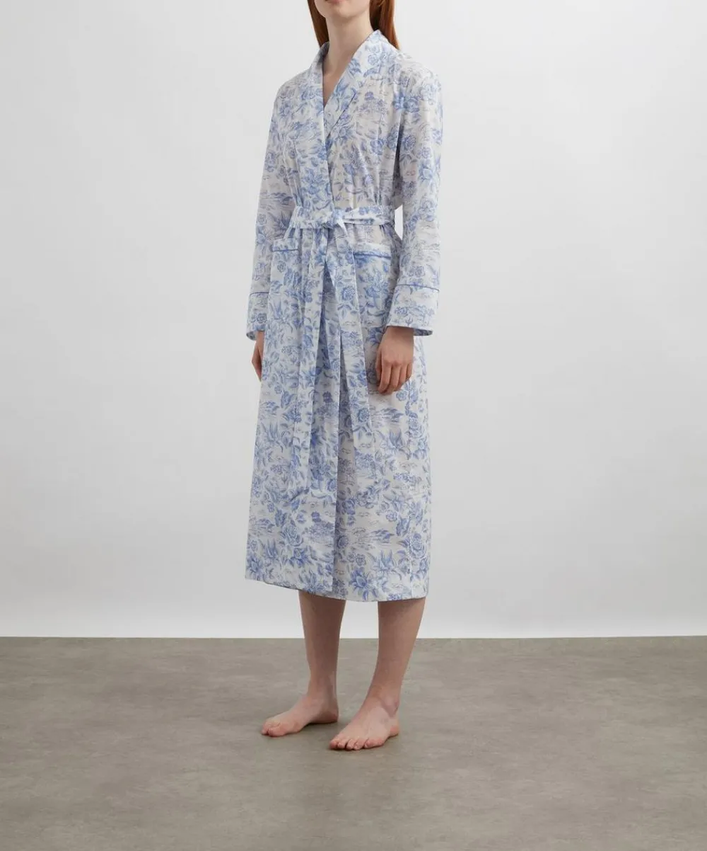 Liberty Sleepwear^Delft Lagoon Tana Lawn™ Cotton Robe