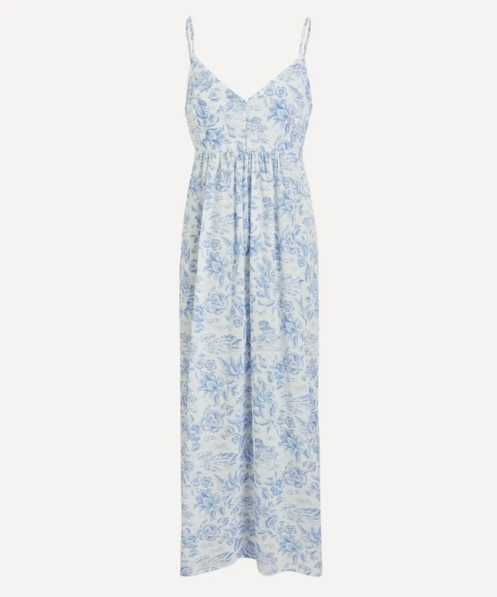 Liberty Sleepwear^Delft Lagoon Tana Lawn™ Cotton Chemise
