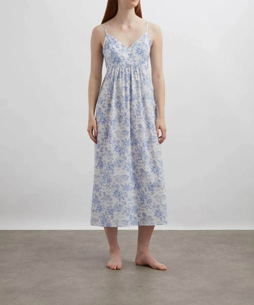Liberty Sleepwear^Delft Lagoon Tana Lawn™ Cotton Chemise
