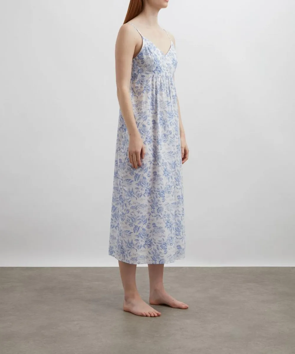 Liberty Sleepwear^Delft Lagoon Tana Lawn™ Cotton Chemise