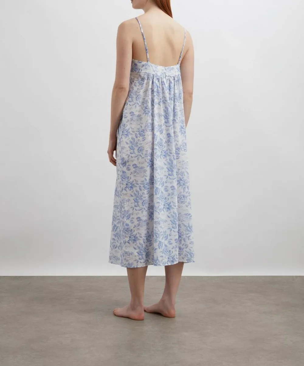 Liberty Sleepwear^Delft Lagoon Tana Lawn™ Cotton Chemise