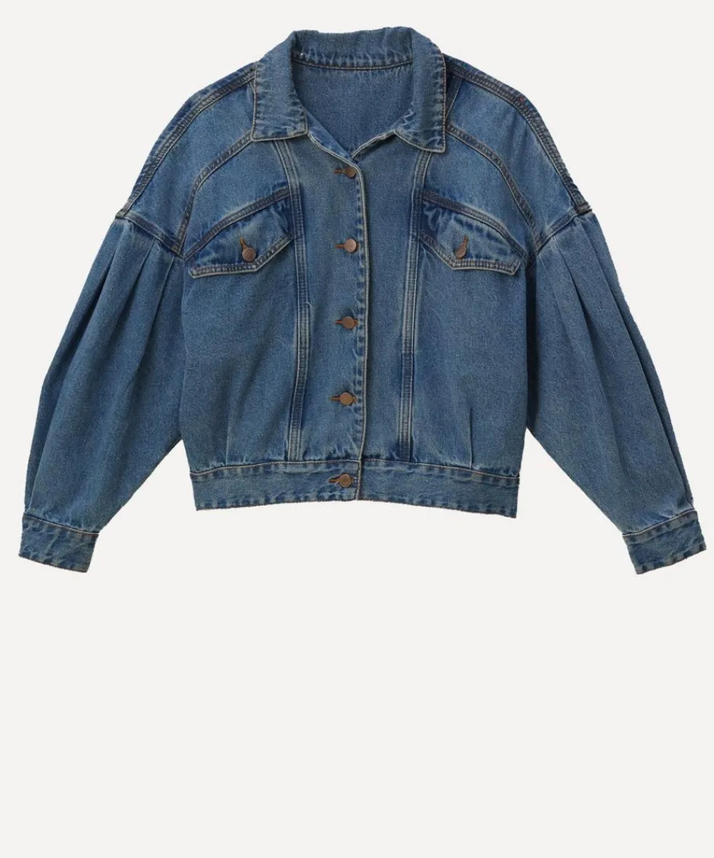 FARM Rio Coats & Jackets^Denim Bomber Mini Jacket