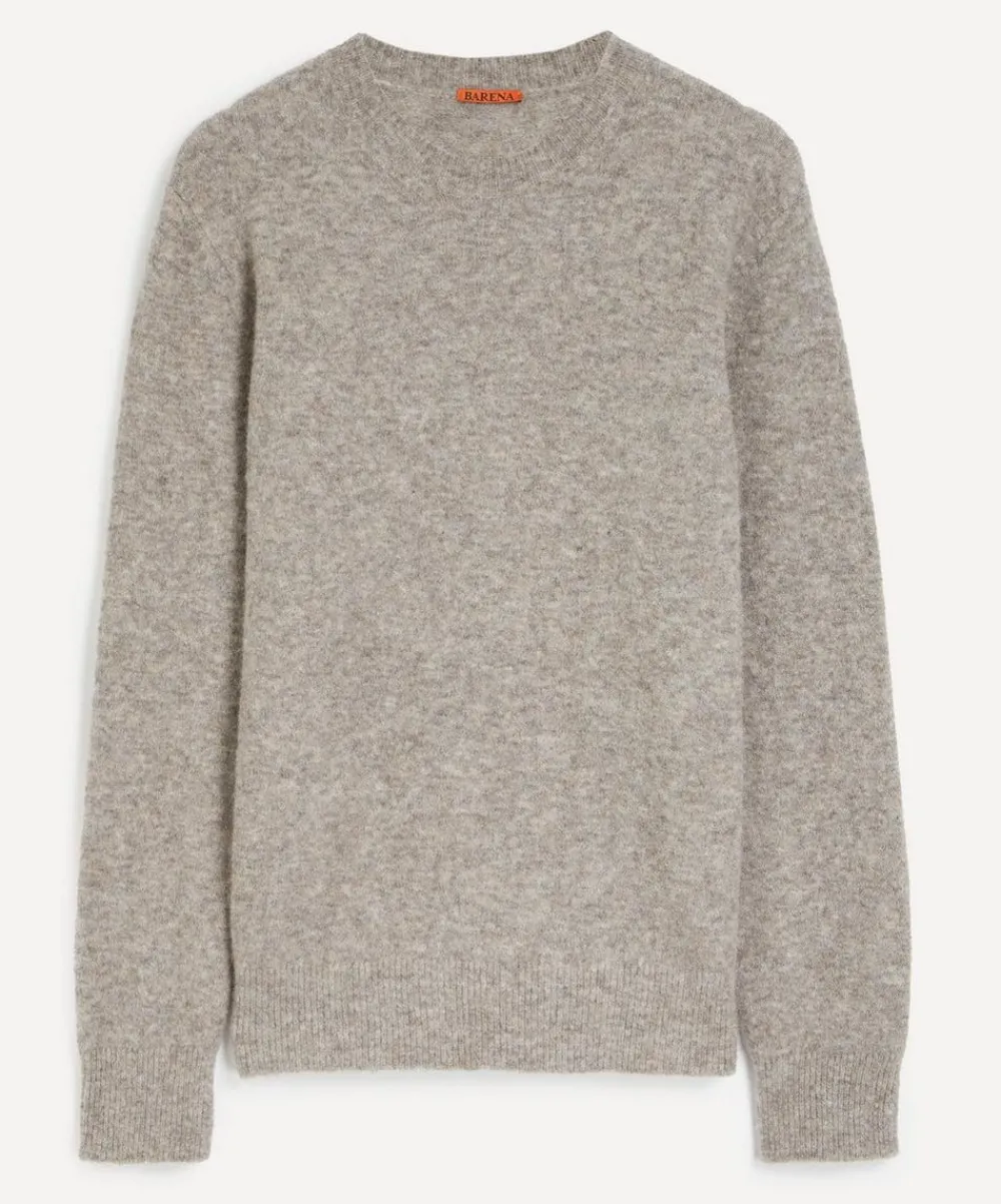 Barena Knitwear & Sweats^Dove Grey Rolo Wool-Blend Jumper