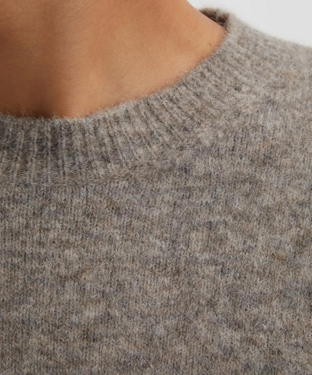 Barena Knitwear & Sweats^Dove Grey Rolo Wool-Blend Jumper