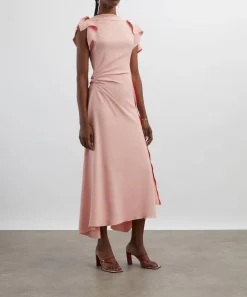 Victoria Beckham Dresses^Drape Sleeve Midi Dress