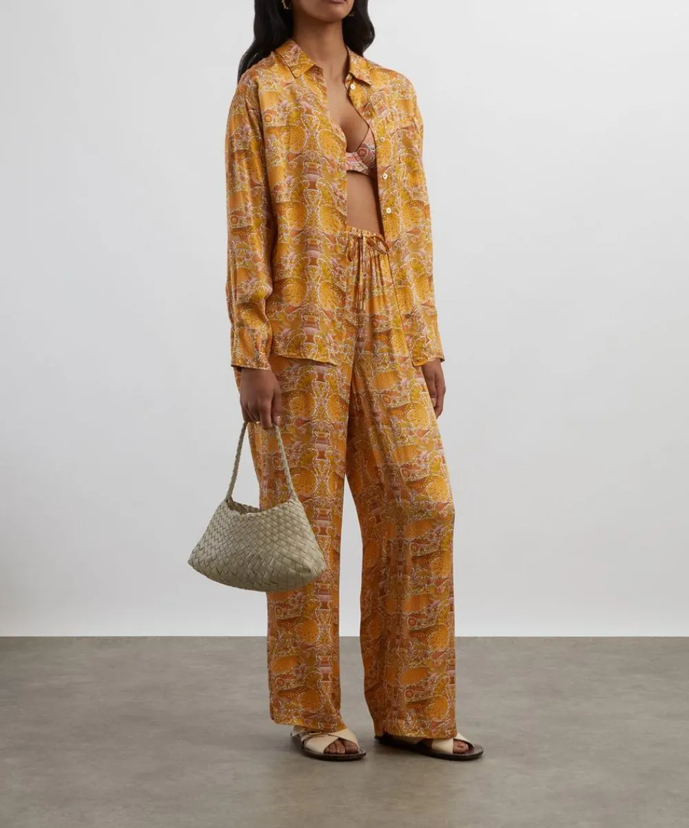 Heidi Klein Swimwear^Drawstring Trousers in Liberty Fabrics’ Oscar’s Palace