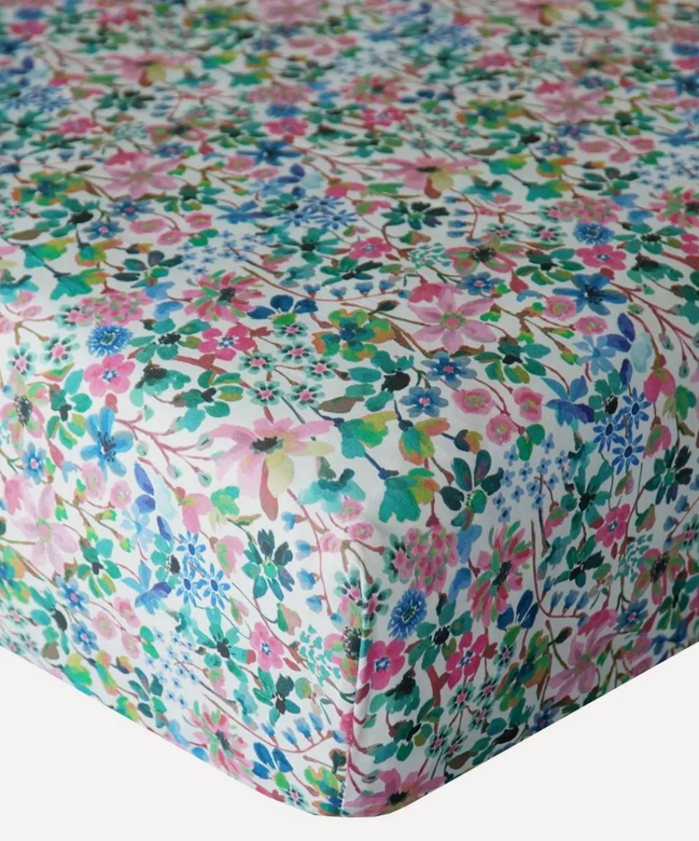 Coco & Wolf Bedding^Dreams of Summer Tana Lawn™ Cotton Double Fitted Sheet