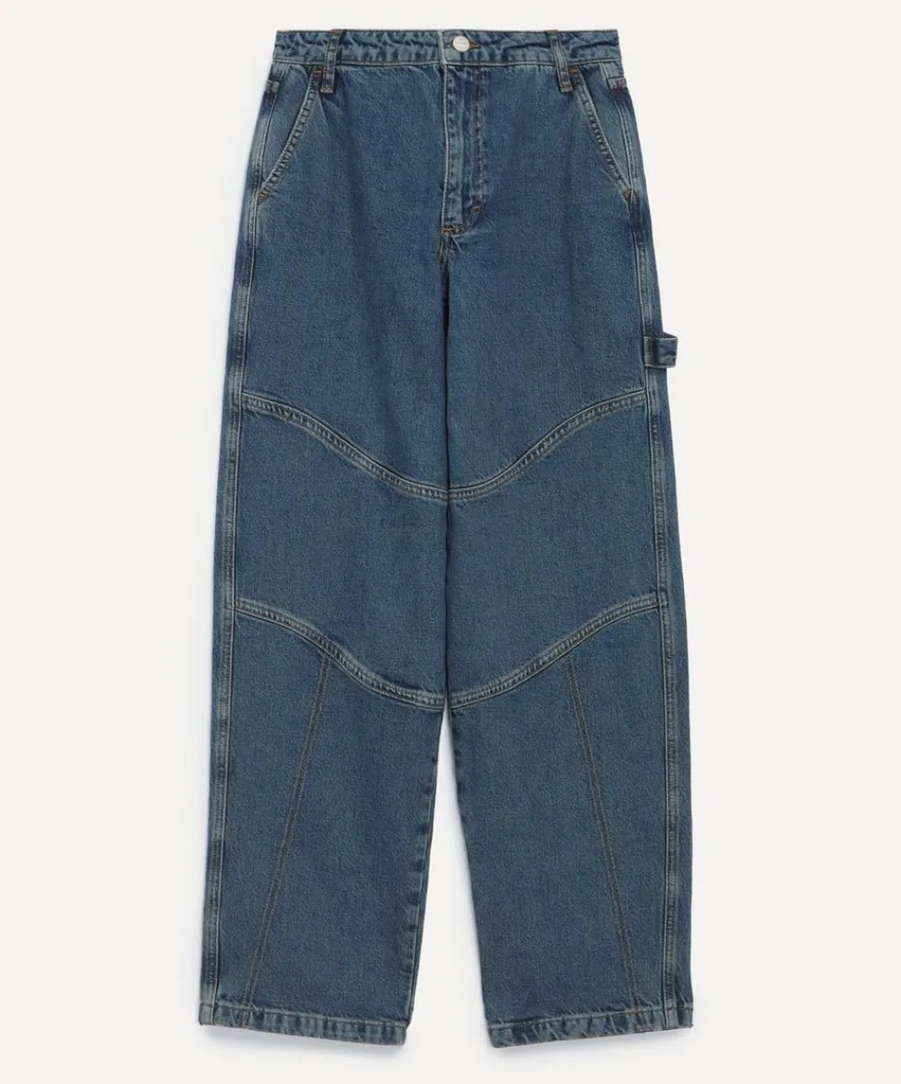 Damson Madder Jeans^Drew Dusty Wash Relaxed-Fit Jeans