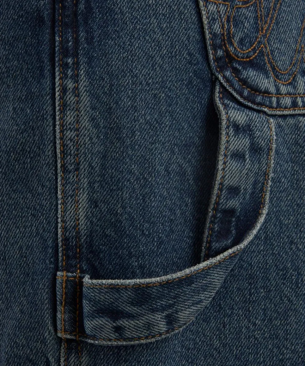 Damson Madder Jeans^Drew Dusty Wash Relaxed-Fit Jeans
