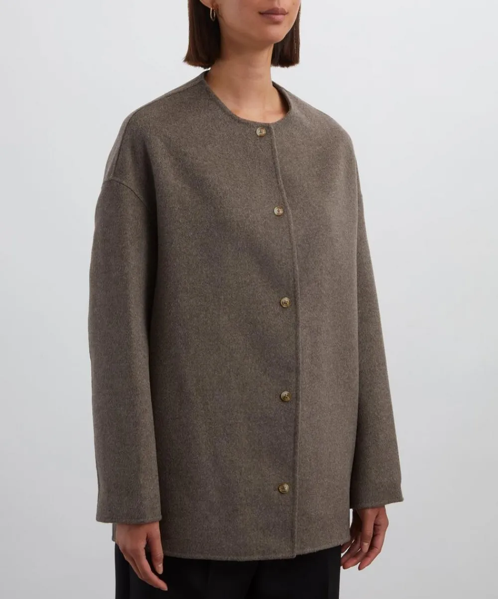 Loulou Studio Coats & Jackets^Dunne Wool-Cashmere Drap Short Coat