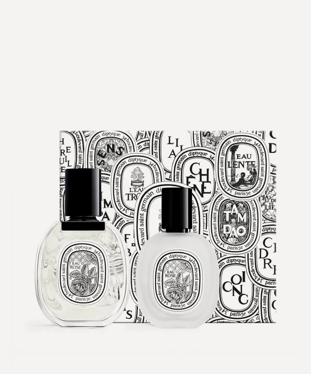 Diptyque Discovery Sets|Womens Perfume^Eau Rose Eau de Toilette and Hair Mist Duo
