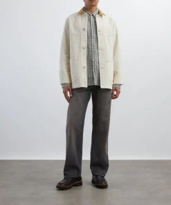 Drakes Coats & Jackets^Ecru Denim Western Chore Jacket