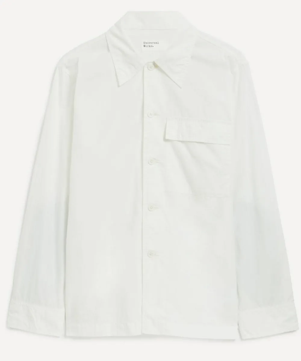 Universal Works Shirts^Ecru Poplin Cruiser Shirt