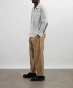 Universal Works Shirts^Ecru Poplin Cruiser Shirt