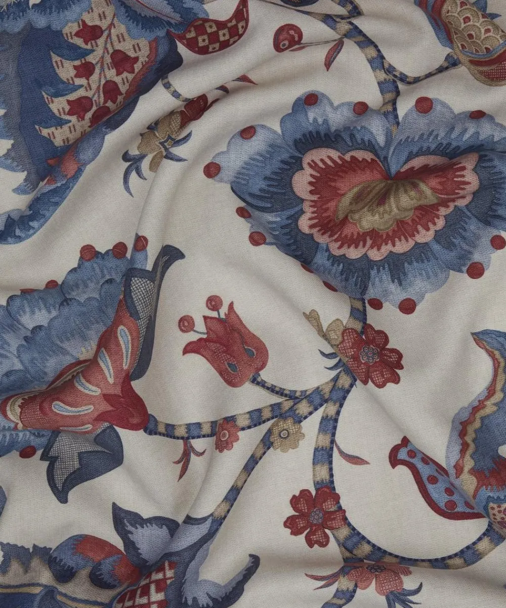 Liberty Interiors Furnishing Fabrics|Furnishing Fabrics^Eden Orchard Linen in Lapis