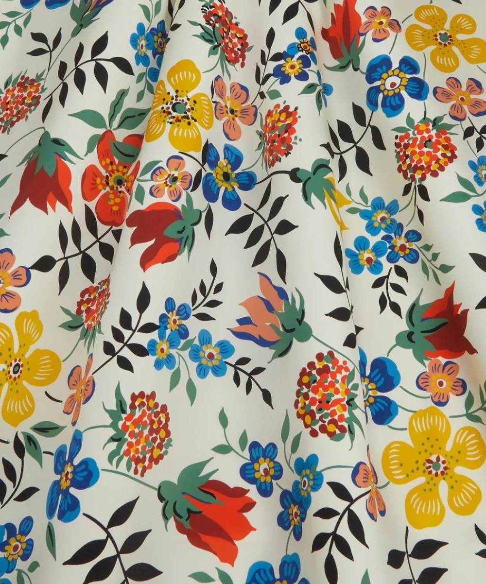 Liberty Fabrics Classic Silks|Silk Satin^Edenham Oasis Silk Satin