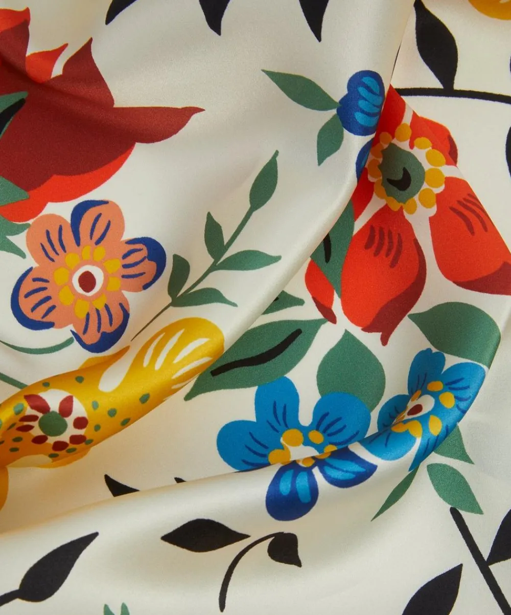 Liberty Fabrics Classic Silks|Silk Satin^Edenham Oasis Silk Satin