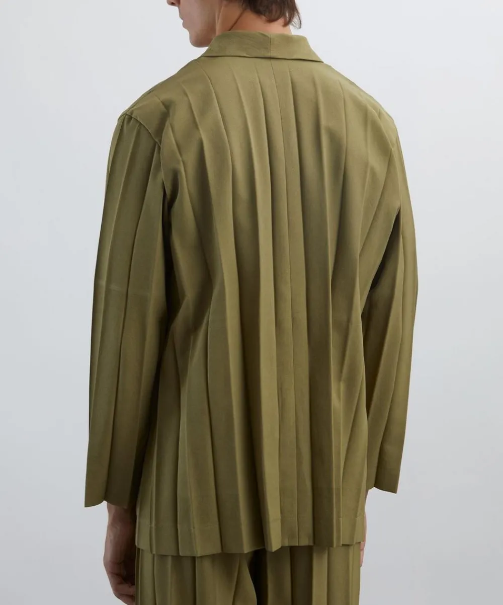 HOMME PLISSÉ ISSEY MIYAKE Coats & Jackets^EDGE ENSEMBLE Khaki Pleated Jacket