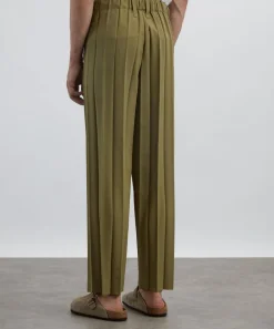 HOMME PLISSÉ ISSEY MIYAKE Trousers^EDGE ENSEMBLE Khaki Pleated Trousers