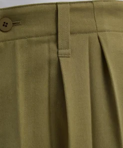 HOMME PLISSÉ ISSEY MIYAKE Trousers^EDGE ENSEMBLE Khaki Pleated Trousers