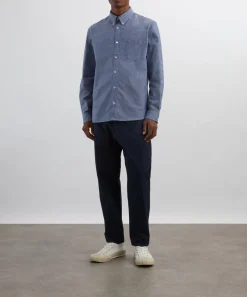 A.P.C. Shirts^Edouard Brodé Chambray Cotton Shirt